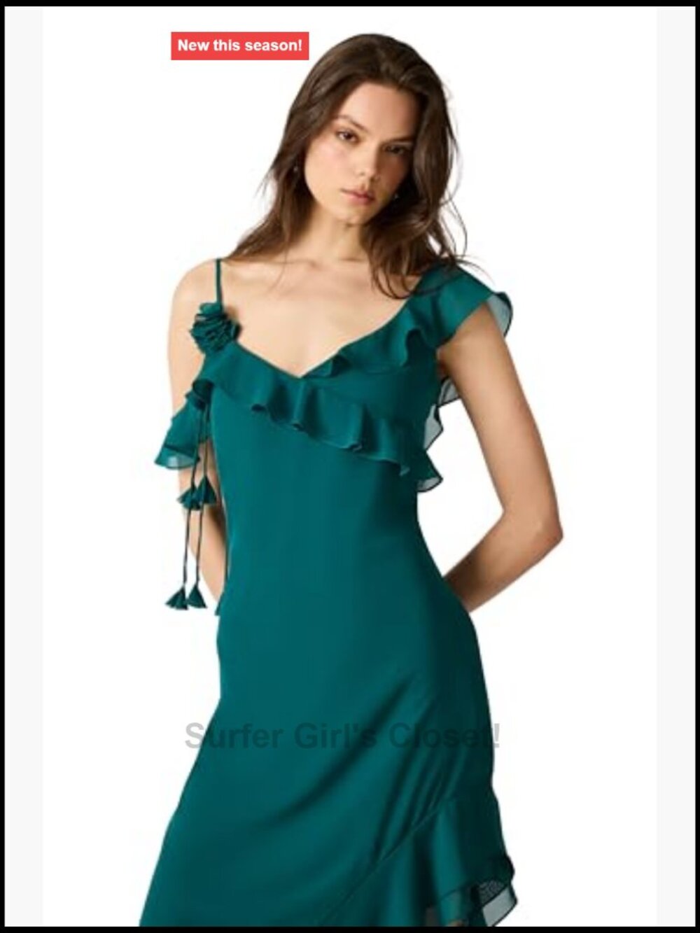 Scoop Neck Sleeveless High-Low Dress with Zipper Closure - Picture 2 of 4